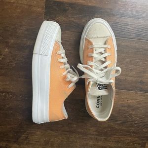 Converse Renew Cotton Platform Orange low top Size 6.5